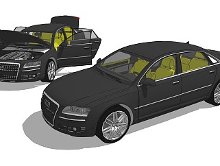 超精细汽车模型 <em>奥迪</em> <em>Audi</em> A8 W12